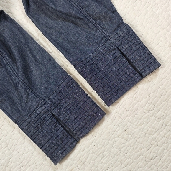 White House Black Market Zip Front Denim Blazer Jacket - Picture 10 of 12